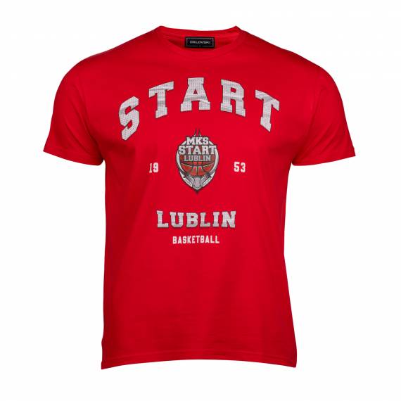 T-shirt czerwony | Start Lublin Basketball 1953