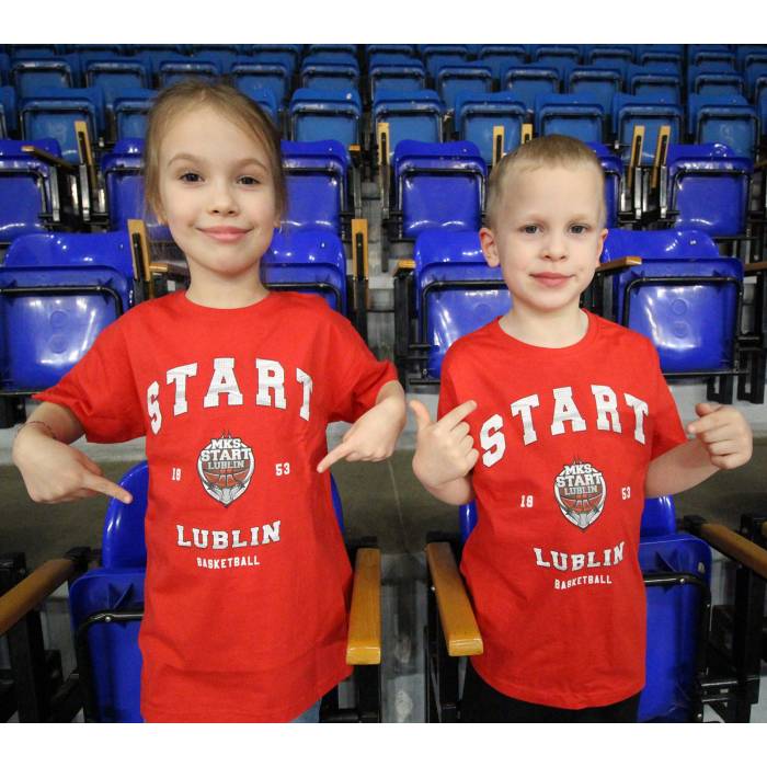 T-shirt dziecięcy czerwony | Start Lublin Basketball 1953